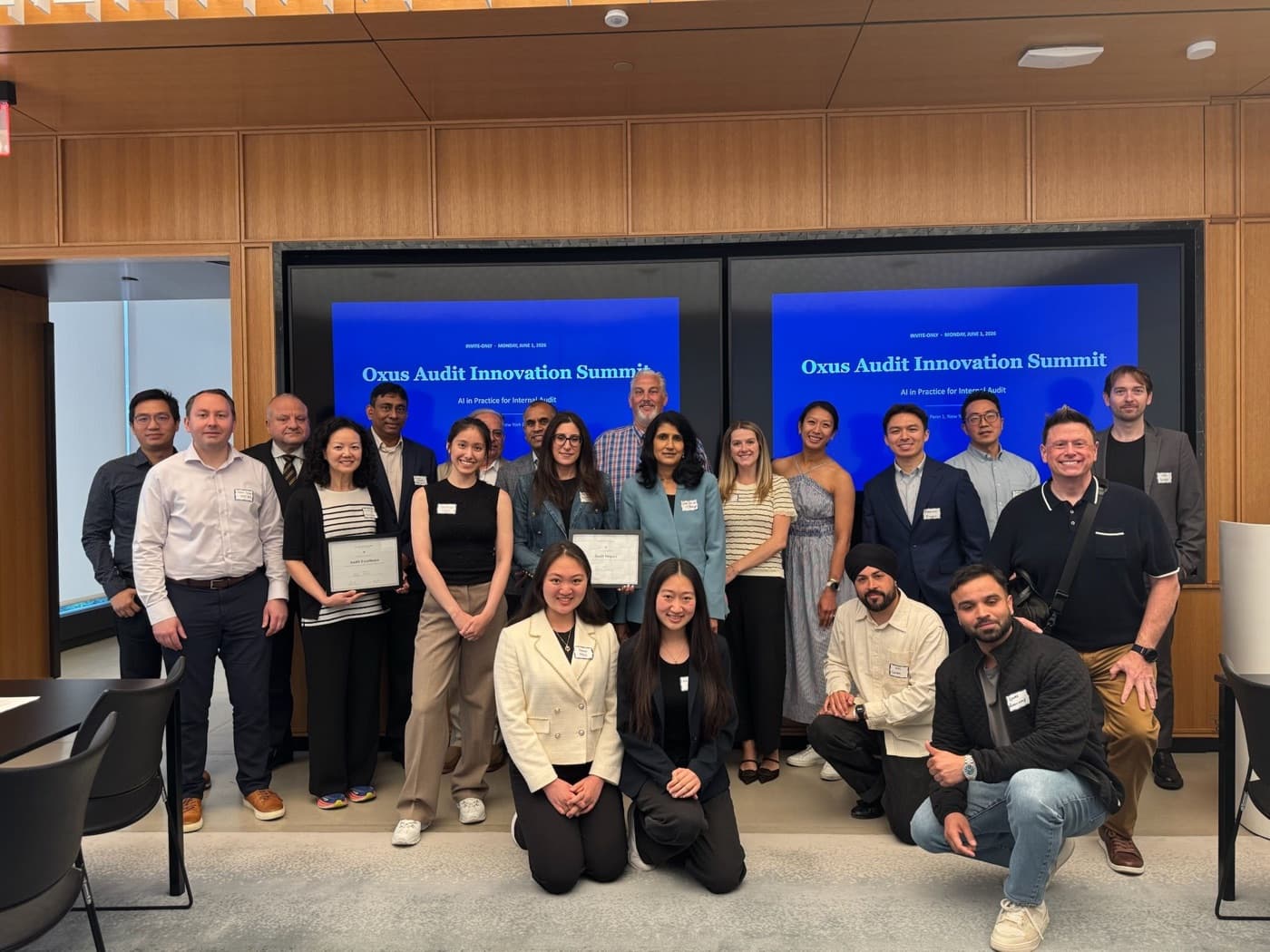 Attendees at the Oxus Audit Innovation Summit in New York